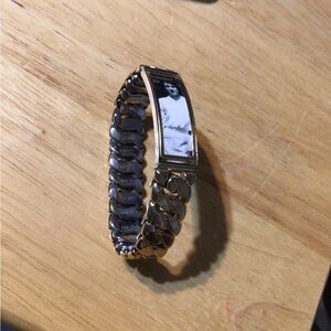 Vintage Gold and Silver Picture Bracelet
